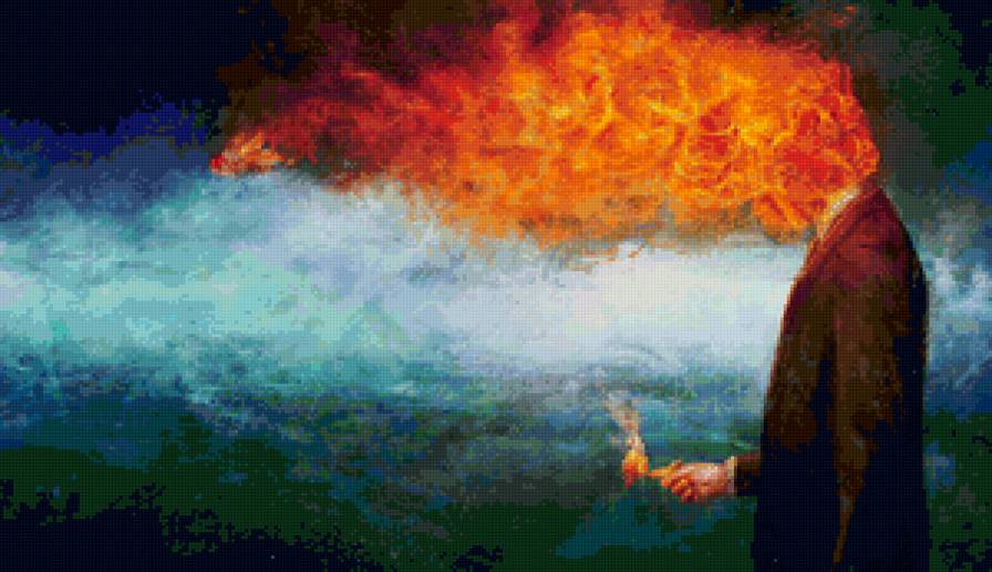 fire - человек, огонь - предпросмотр