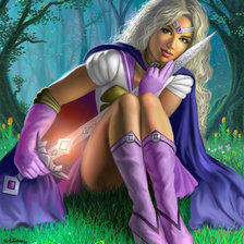 Схема вышивки «девушка»