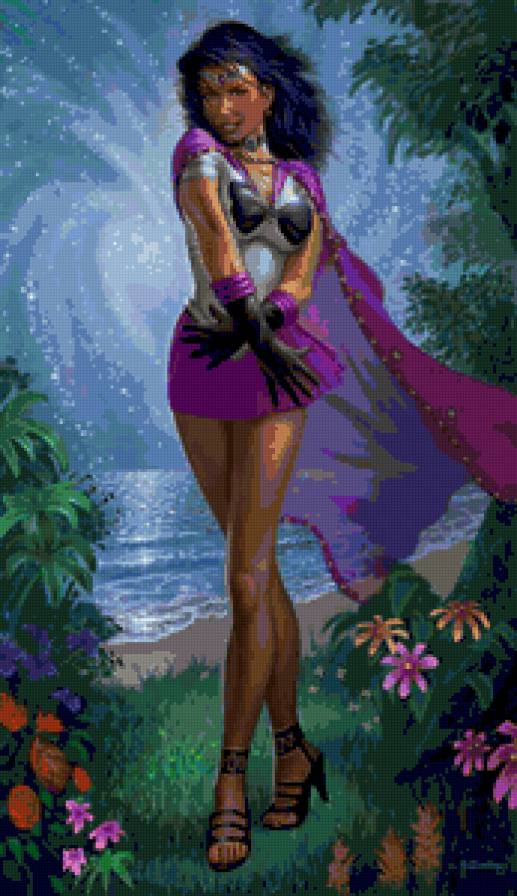 девушка - природа, образ, воительница, фентези, воин, девушки - предпросмотр