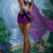 Схема вышивки «девушка»