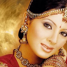 Схема вышивки «Индийская красавица»