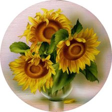 Схема вышивки «подсолнухи»