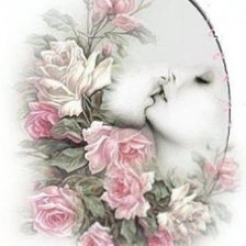 Схема вышивки «поцелуй»