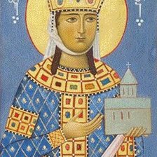 Схема вышивки «Икона Св. Тамары»