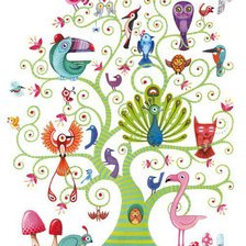 Схема вышивки «дерево»