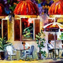 Схема вышивки «Кафе»