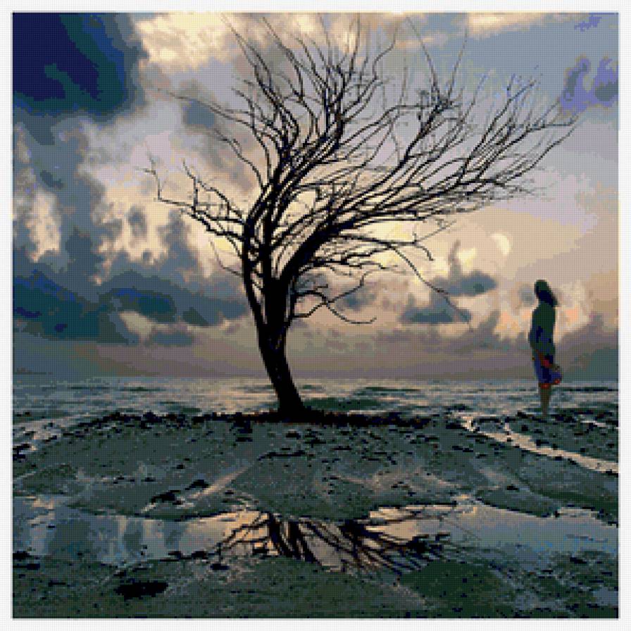 Грусть, любовь....навсегда - грусть, дерево, любовь, девушка - предпросмотр