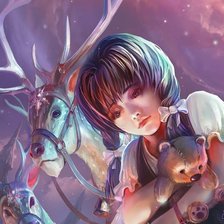 Схема вышивки «Девочка»