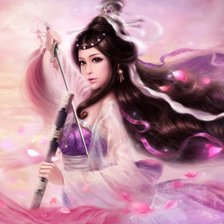 Схема вышивки «Девушка»