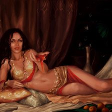 Схема вышивки «Девушка»