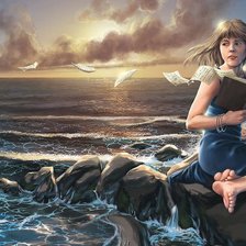 Схема вышивки «Море»