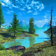 Схема вышивки «Пейзаж»