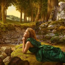 Схема вышивки «Девушка»