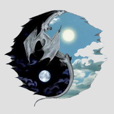 Схема вышивки «инь-янь»