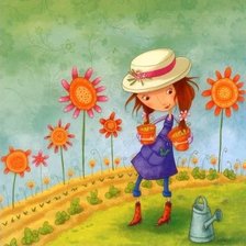 Схема вышивки «детский рисунок»