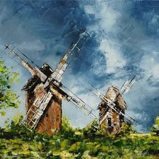 Схема вышивки «мельница»