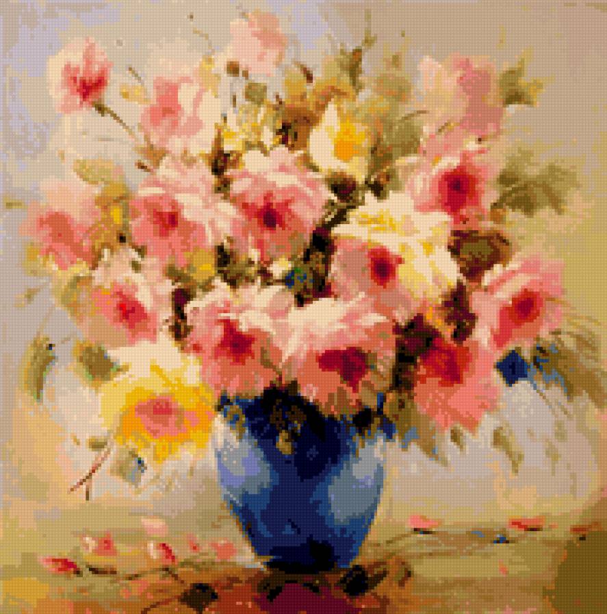 цветы в вазе - предпросмотр