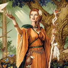 Схема вышивки «девушка»