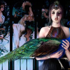 Схема вышивки «Девушка»