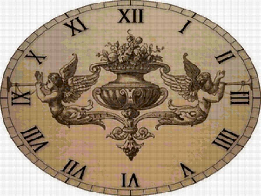 часы - интерьер, часы, ангелы - предпросмотр