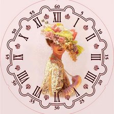 Схема вышивки «часы»