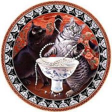 Схема вышивки «кошки»