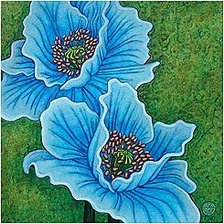 Схема вышивки «мак»