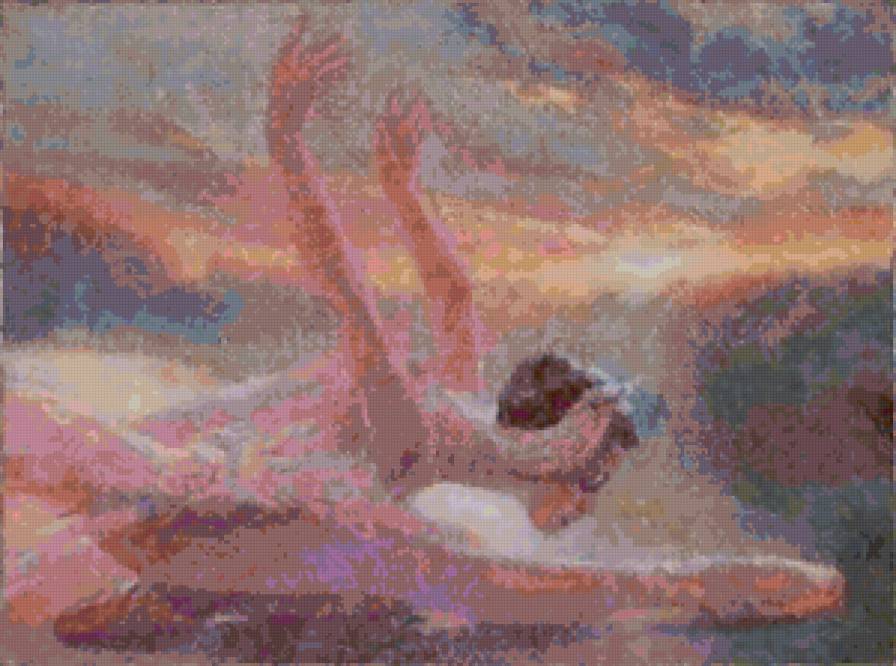 Балерина на закате - балерина - предпросмотр