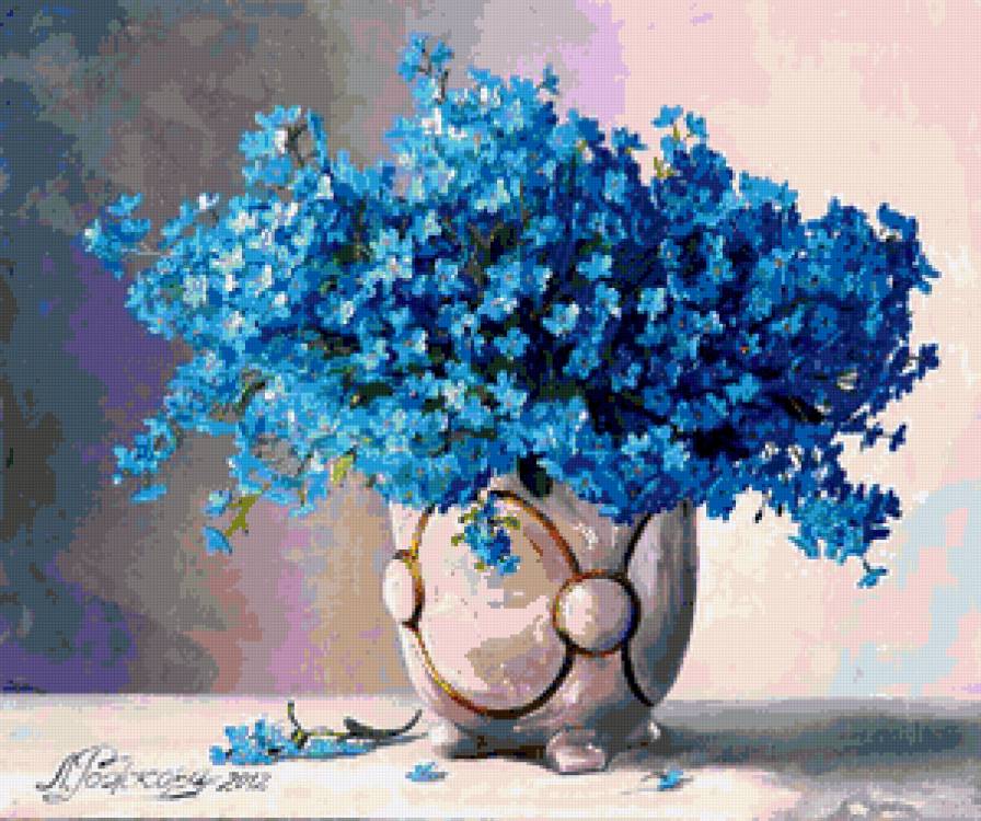 Незабудки - цветы, весенние цветы, незабудки, незабудка, букет - предпросмотр