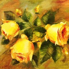 Схема вышивки «винтажные розы»