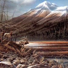 Схема вышивки «Пейзаж»