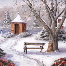 Схема вышивки «Пейзаж»