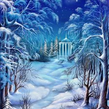 Схема вышивки «Пейзаж»