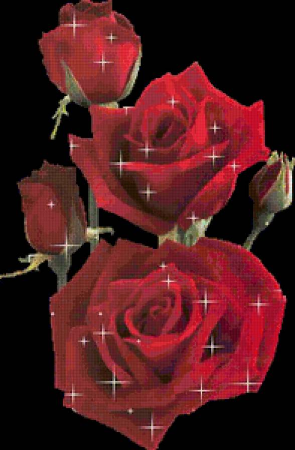 Очень красивые светящиеся розочки) - розы, розочки, flowers, цветы - предпросмотр