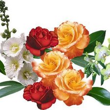 Схема вышивки «Очень красивые цветочки)»