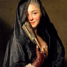 Схема вышивки «Дама с вуалью»