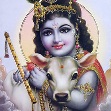 Кришна и священная корова