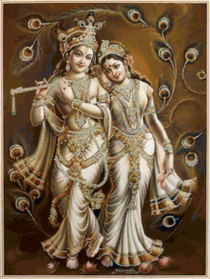 radha-krishna - эпос, картина, легенды, индийская религия, индуизм - предпросмотр