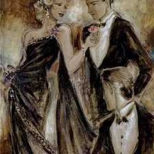 Схема вышивки «Ретро-гламур»