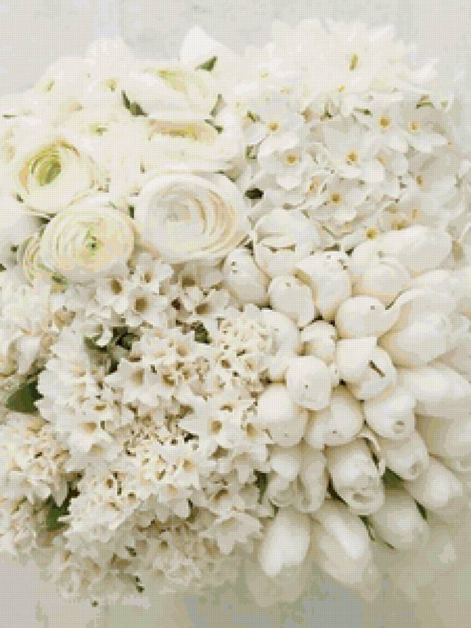 №115638 - тюльпаны, розы, картина, цветы, сирень, букет - предпросмотр