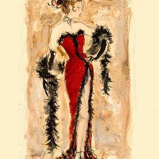 Схема вышивки «Ретро-гламур»