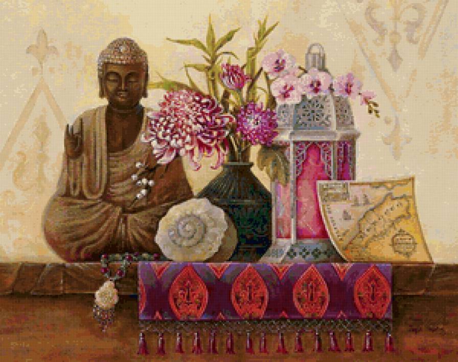 Марокканский натюрморт - angela staehling, живопись - предпросмотр