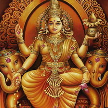 Схема вышивки «Индийское божество»