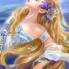 Схема вышивки «Красота женщины. Фрагмент»