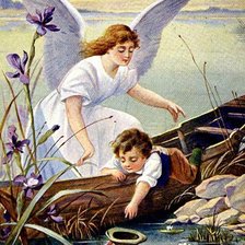 Схема вышивки «Ангел-хранитель»