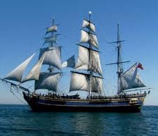 Схема вышивки «Парусник»