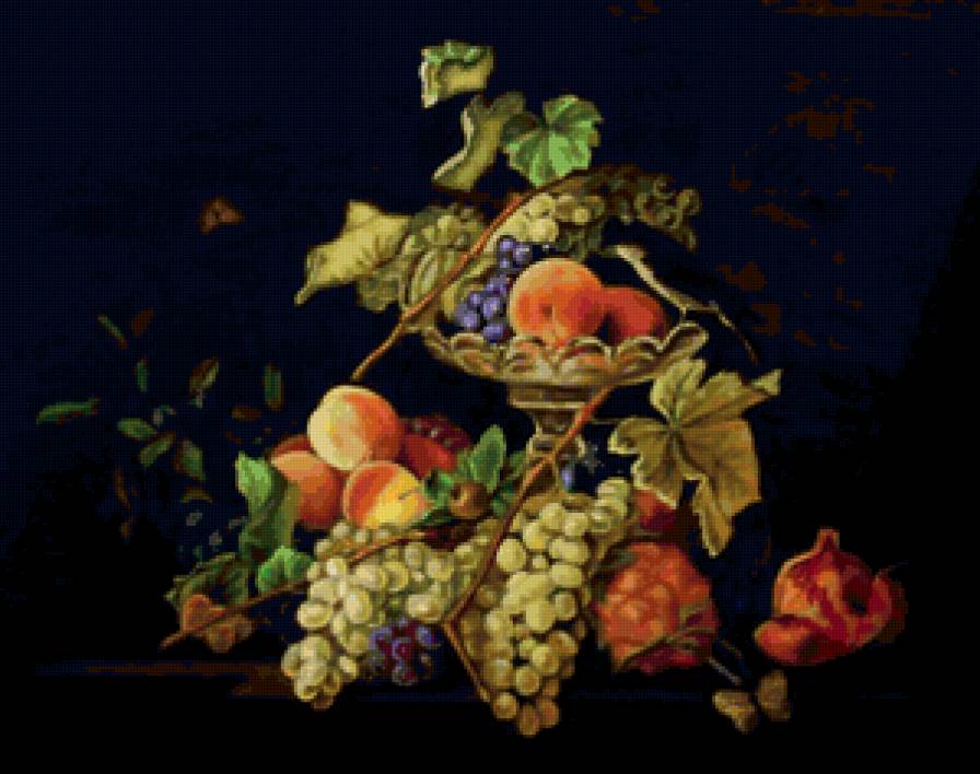 Натюрморт с фруктами - натюрморт - предпросмотр