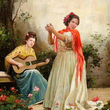 Схема вышивки «танцы»