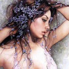 Схема вышивки «девушка»