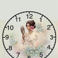 Схема вышивки «дама с зеркалом»